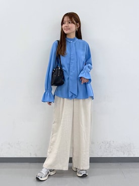 「GLOBAL WORK（グローバルワーク）のアイテム（トップス）」を使った、きょんさん（レディース・155cm）の春コーディネート