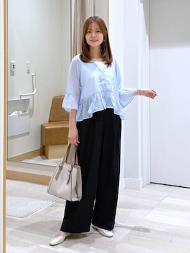 「GLOBAL WORK（グローバルワーク）のアイテム（アクセサリー）」を使った、きょんさん（レディース・155cm）の夏コーディネート