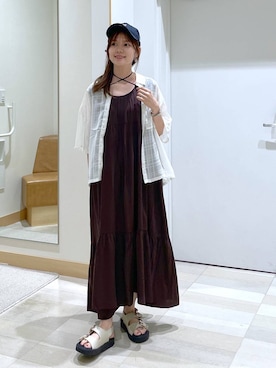 「アイテム（ワンピース/ドレス）」を使った、きょんさん（レディース・155cm・30代）の夏コーディネート