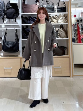 「アイテム（その他小物）」を使った、きょんさん（レディース・155cm）の冬コーディネート