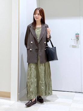 「アイテム（テーラードジャケット）」を使った、きょんさん（レディース・155cm・30代）の秋コーディネート
