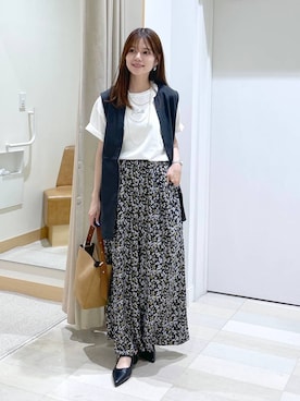 「アイテム（ベスト）」を使った、きょんさん（レディース・155cm）の夏コーディネート