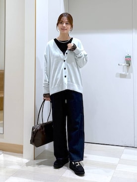 「アイテム（ボストンバッグ）」を使った、きょんさん（レディース・155cm・30代）の秋コーディネート