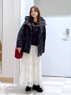 「アイテム（アクセサリー）」を使った、きょんさん（レディース・155cm・30代）の秋コーディネート