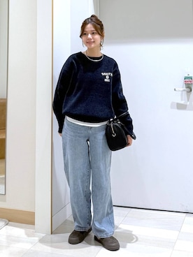 「アイテム（シュシュ）」を使った、きょんさん（レディース・155cm・30代）の秋コーディネート