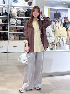 「GLOBAL WORK（グローバルワーク）のアイテム（トップス）」を使った、きょんさん（レディース・155cm）の春コーディネート