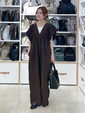 「アイテム（パンプス、グレー系）」を使った、きょんさん（レディース・155cm）の夏コーディネート