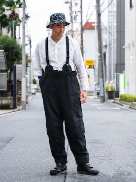 「BALR.（ボーラー）のアイテム（帽子）」を使った、yuya kudoさん（メンズ・182cm）の秋コーディネート