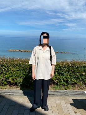 「NANO universe（ナノユニバース）のアイテム」を使った、imoさん（レディース・163cm）の夏コーディネート