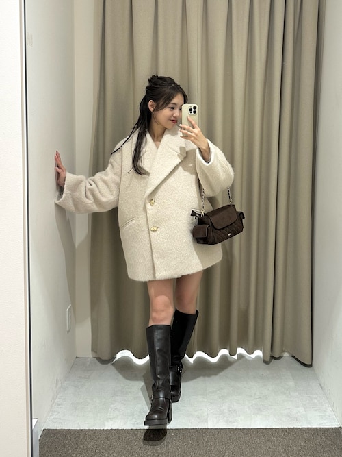 金釦シャギールーズコート（その他アウター）｜Chico（チコ）の