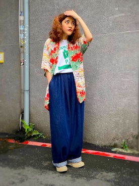 「hawaii」｜zさん（レディース・152cm）の春コーディネート