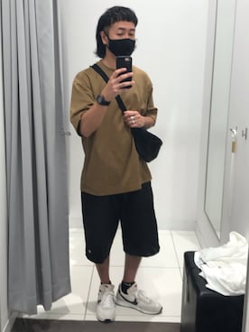 「NIKE（ナイキ）のアイテム（PC・スマホグッズ/家電）」を使った、hiromuckさん（メンズ・164cm）の夏コーディネート