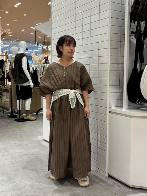 【きくちゃん企画】リネンレーヨンボリュームスリーブワンピース