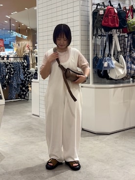 「アイテム（サロペット/オーバーオール）」を使った、a s u k aさん（レディース・145cm・20代）の夏コーディネート