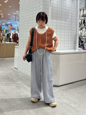 「アイテム（ベスト）」を使った、a s u k aさん（レディース・145cm）の夏コーディネート