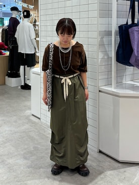 「アイテム（スカート）」を使った、a s u k aさん（レディース・145cm）の秋コーディネート