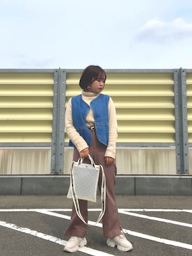「アベイル」｜「アイテム（アクセサリー）」を使った、a s u k aさん（レディース・146cm）の冬コーディネート