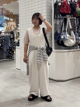 「アイテム（トップス）」を使った、a s u k aさん（レディース・145cm）の夏コーディネート