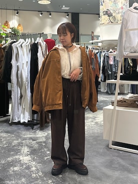 「アイテム（ブルゾン）」を使った、a s u k aさん（レディース・145cm）の秋コーディネート