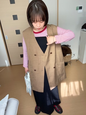「しまむら（シマムラ）のアイテム」を使った、a s u k aさん（レディース・146cm）の春コーディネート