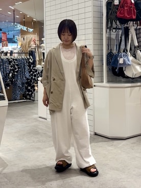 「アイテム（テーラードジャケット）」を使った、a s u k aさん（レディース・145cm）の夏コーディネート