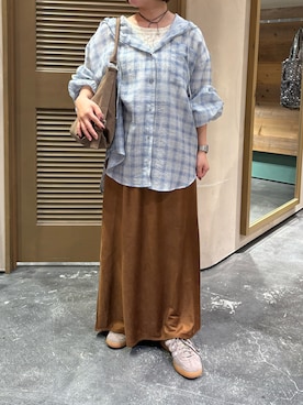 「アイテム（シャツ/ブラウス）」を使った、a s u k aさん（レディース・145cm）の秋コーディネート