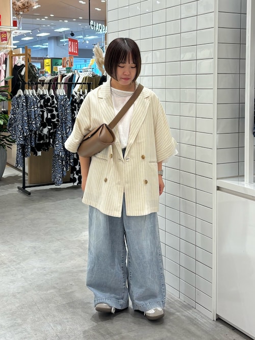 【低身長・高身長対応/サイズ展開あり】スタイルアップ柔らかワイドイージーパンツ/デニム/スラックス