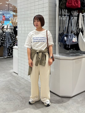 「アイテム（トートバッグ）」を使った、a s u k aさん（レディース・145cm）の夏コーディネート