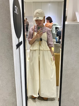 「w closet（ダブルクローゼット）のアイテム」を使った、もちちゃんさん（レディース・158cm）の夏コーディネート