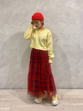 「w closet（ダブルクローゼット）のアイテム」を使った、もちちゃんさん（レディース・158cm）の秋コーディネート