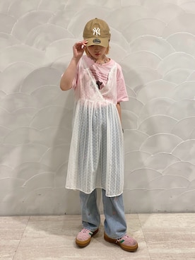 「Loueme（ルエム）のアイテム」を使った、もちちゃんさん（レディース・158cm）の秋コーディネート