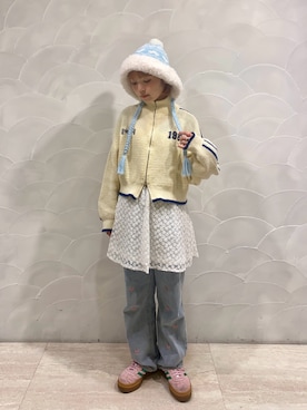 「kaorinomori（カオリノモリ）のアイテム」を使った、もちちゃんさん（レディース・158cm）の秋コーディネート