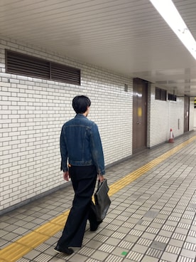 「MM6 Maison Margiela（ｴﾑｴﾑｼｯｸｽ ﾒｿﾞﾝ ﾏﾙｼﾞｪﾗ）のアイテム（シューズ）」を使った、テラララさん（メンズ・178cm）の秋コーディネート