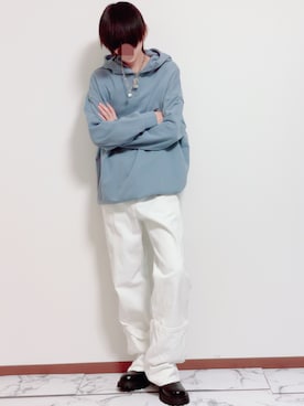 「アイテム（ピアス（片耳用））」を使った、Natさん（メンズ・172cm）の秋コーディネート