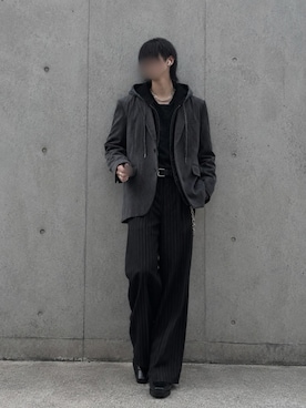 「CLEL（クレイル）のアイテム（アクセサリー）」を使った、Natさん（メンズ・172cm）の秋コーディネート