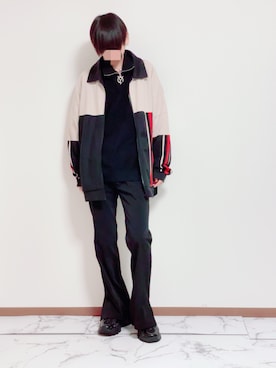 「OY（オーワイ）のアイテム」を使った、Natさん（メンズ・172cm）の冬コーディネート