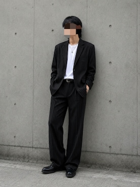 「CLEL（クレイル）のアイテム（スラックス）」を使った、Natさん（メンズ・172cm）の秋コーディネート