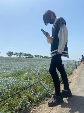 「WEGO（ウィゴー）のアイテム（その他アウター）」を使った、Ry、、相互フォローさん（メンズ・172cm）の夏コーディネート