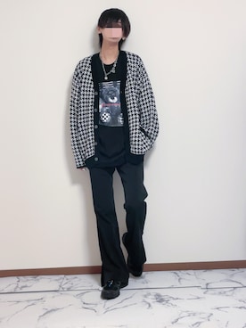 「アイテム（ピアス（片耳用））」を使った、Natさん（メンズ・172cm）の秋コーディネート