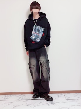 「OY（オーワイ）のアイテム」を使った、Natさん（メンズ・172cm）の秋コーディネート