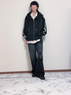 「アイテム（ピアス（片耳用））」を使った、Natさん（メンズ・172cm）の秋コーディネート