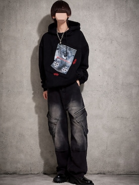 「ADRER（アドラー）のアイテム（シューズ）」を使った、Natさん（メンズ・172cm）の春コーディネート