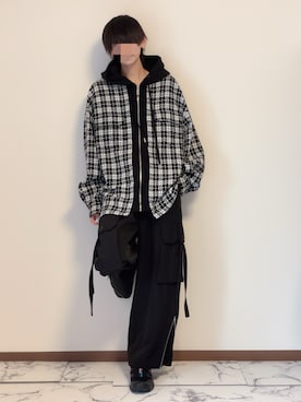 「アイテム（ピアス（片耳用））」を使った、Natさん（メンズ・172cm）の秋コーディネート