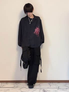 「アイテム（ピアス（片耳用））」を使った、Natさん（メンズ・172cm）の秋コーディネート
