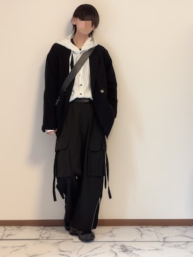 「アイテム（ピアス（片耳用））」を使った、Natさん（メンズ・172cm）の秋コーディネート