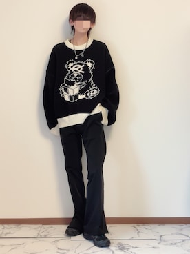 「アイテム（ピアス（片耳用））」を使った、Natさん（メンズ・172cm）の秋コーディネート