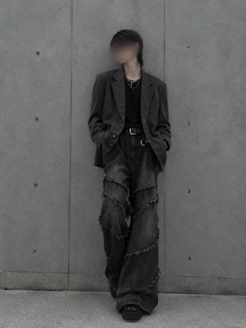 「ADRER（アドラー）のアイテム（パンツ）」を使った、Natさん（メンズ・172cm）の秋コーディネート