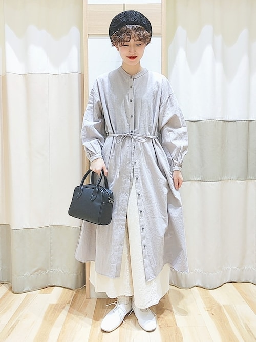 ワンピース 釦配色ワンピース セール