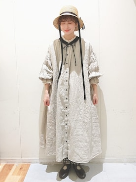 「ブレードハット」｜makoto𐇵さん（レディース・163cm）の冬コーディネート