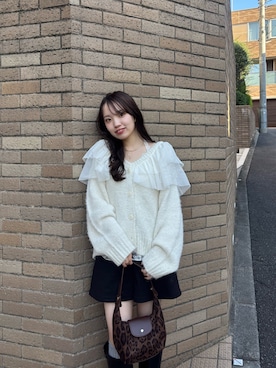 「mystic（ミスティック）のアイテム（その他パンツ）」を使った、erinaさん（レディース・157cm）の秋コーディネート